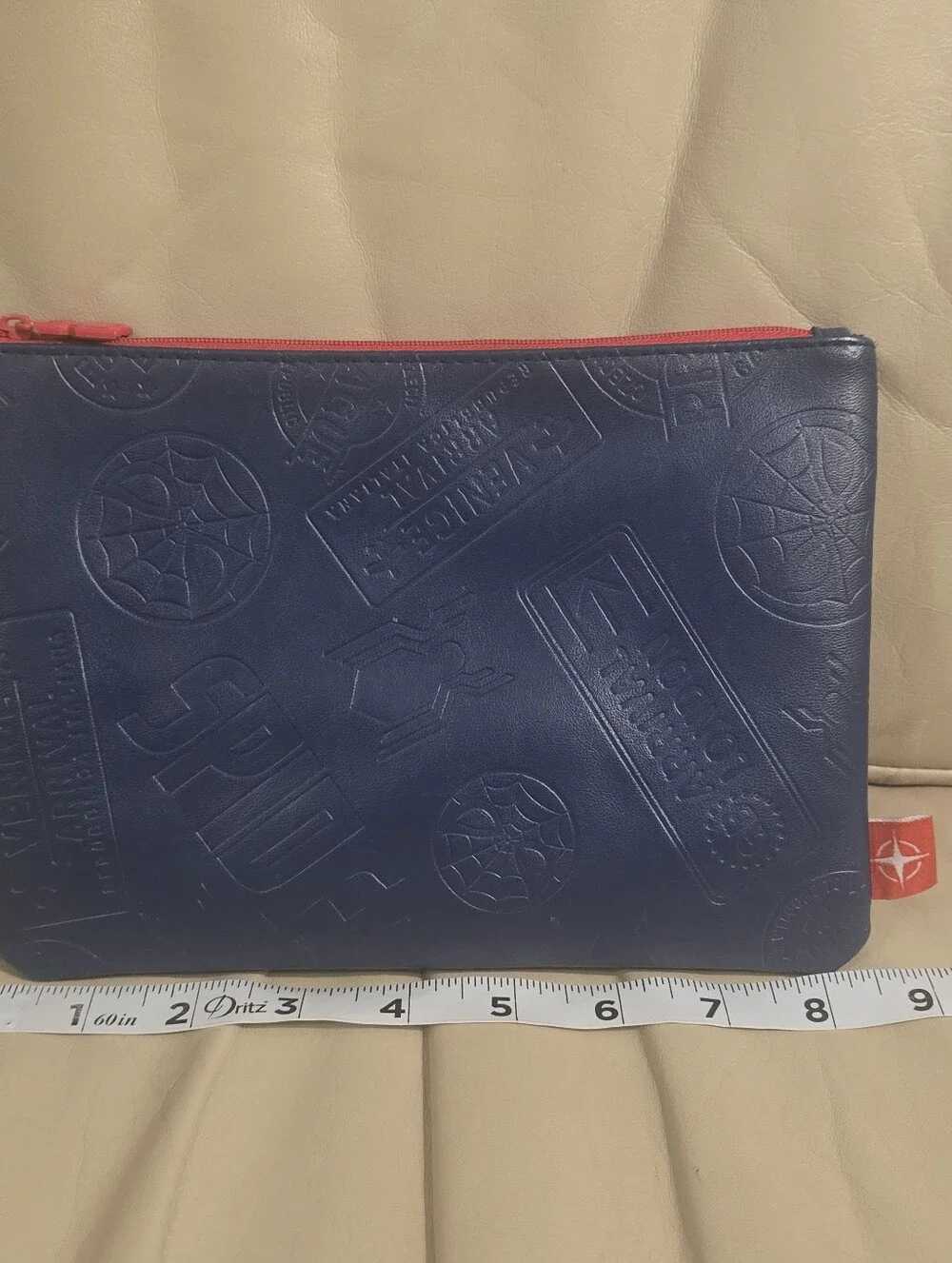 Spiderman Far From Home 2019 Blue Embossed Pencil Pouch